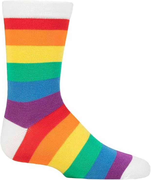 SockShop Kids’ Bamboo Socks, Comfort Cuff, Hand Linked Toes, Plain Bright Solid Striped, Soft,Breathable, 1 Pair Pack