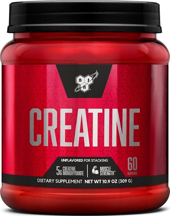 BSN Micronized Creatine Monohydrate Powder, 5g per Serving, 60 Servings