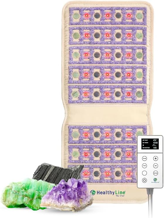 HealthyLine TAJ F Far Infrared Chair Heating Pad for Back, 40 x 18