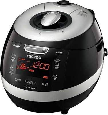 Cuckoo CRP-HZ0683FR Multifunctional and Programmable Electric Induction Heating Pressure Rice Cooker, Fuzzy Logic and Intelligent Cooking Algorithm