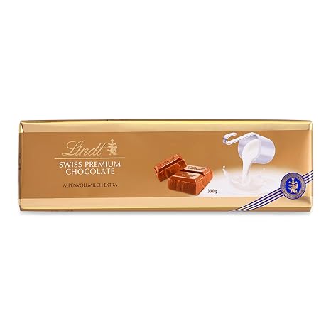Lindt Chocolate Full Milk Extra Bar 300 g Gift