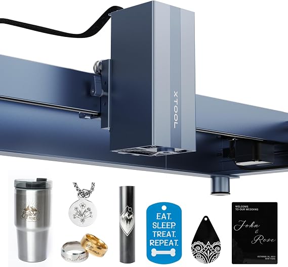 xTool 1064nm Infrared Laser Module for D1 Pro - Ultra-fine 0.03mm Laser Spot, 15KW Peak Power, Ideal for Metal, Gold, Silver, Jewellery, Aluminium, Plastic - Personalized Gift and Jewelcrafting
