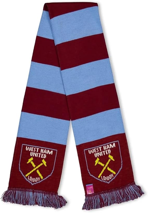 West Ham United Authentic EPL Knit Bar Scarf