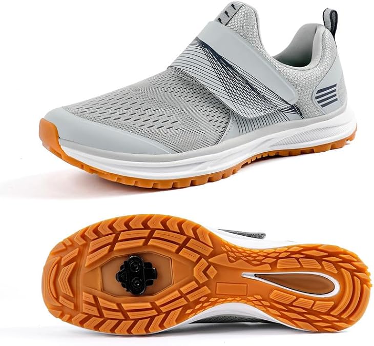 Men's Cycling Shoes Compatible with 2 Bolt SPD Cleats