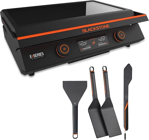 22 Inch Electric Griddle Nonstick with Lid, 8001 E-Series Tabletop Large Griddle By Blackstone with Blackstone Griddle Accessories For Indoor and Outdoor Use