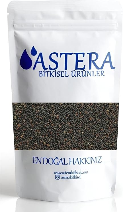 ASTERA 1 Kg Siyah Hardal Tohumu Tane 1000 gr