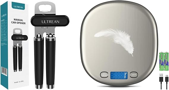 Ultrean Manual Can Opener & Food Scale