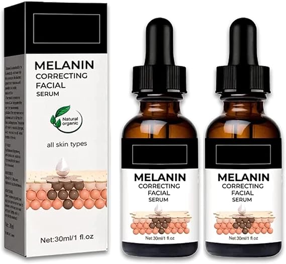 Melanin Correcting Facial Serum, Dark Spot Corrector Serum, Dark Spot Corrector Daily Face Serum, Dark Spot Remover for Face and Body 2PCS