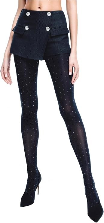 Conte Tights with Polka Dot Pattern Opaque Pantyhose Point 50 Den