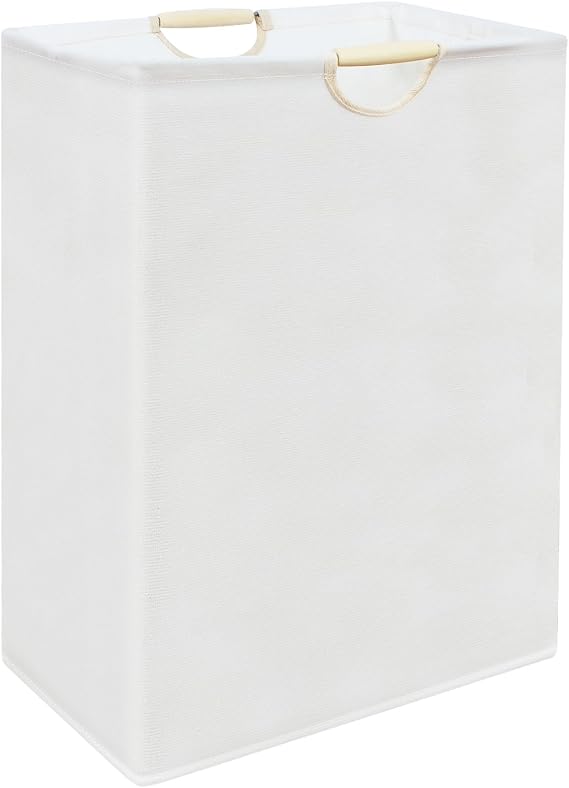 70L Laundry Basket, Waterproof Laundry Clothe Hamper, Cute Laundry Hamper with Wooden Handle for Laundry Room, Bathroom, Living Room