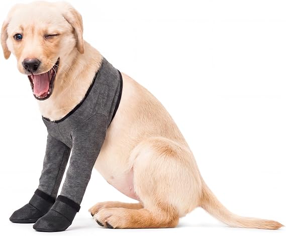 Dog Leg Sleeve & Paw Protectors, Non-Slip Dog Boots for Injured Paws