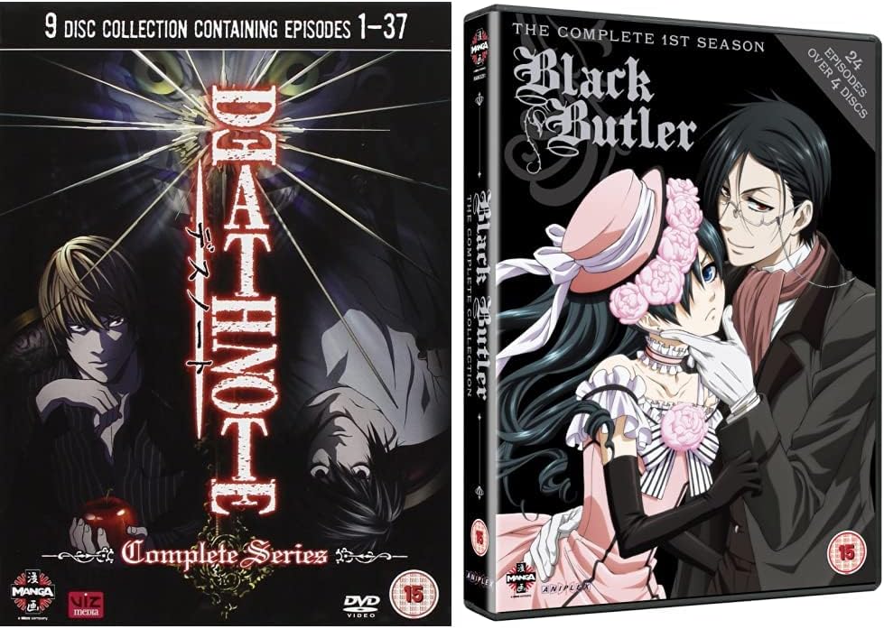 Death Note Complete [DVD] & Black Butler Complete Series Box Set [DVD]
