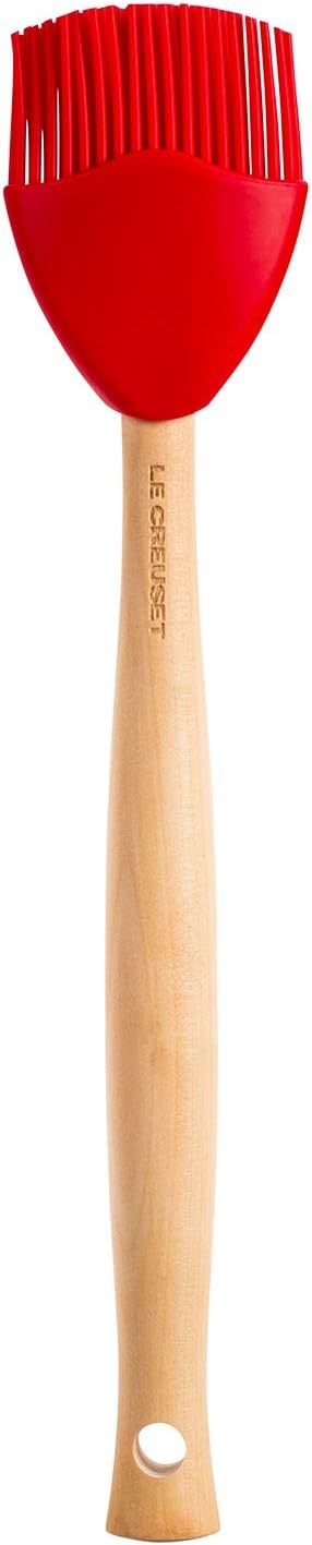 Le Creuset Silicone Craft Series Basting Brush, 10 1/2" x 2 1/8", Cerise