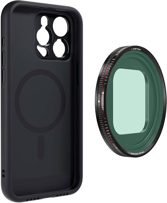FREEWELL Sherpa Series Case and VND (Mist Edition 1/4) 1-5 Stop Filter Kit Compatible with iPhone 15 Pro