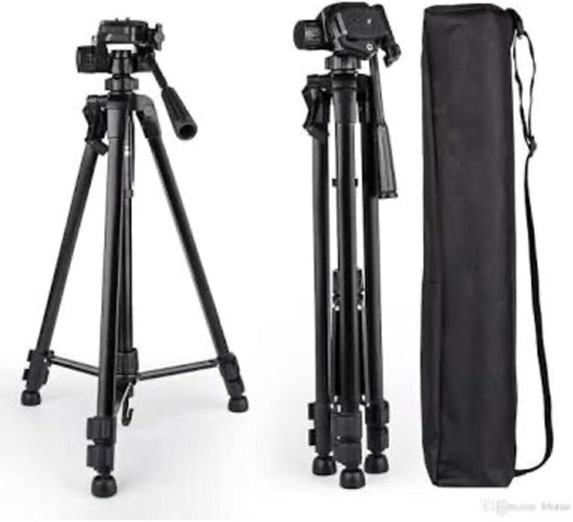 Teknosepetim Profesyonel Kamera Tripod 140 Cm Telefon Tutucu Tripot Büyük Metal 360 Der. Slr Dvd Kamera