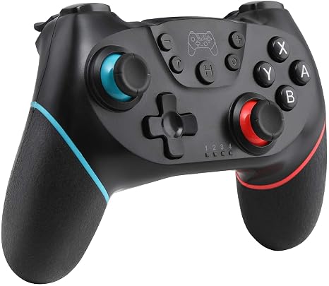 Olimoxi Switch Controller für Switch/Switch 2/OLED/Lite Switch Pro Controller mit Hall-Effekt Wireless Controller mit Wake Up 6-Achsen Gyro Double Shock Turbo