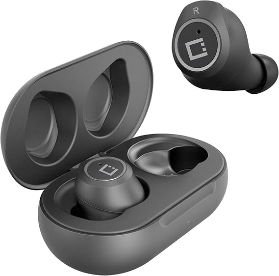 Wireless V5 Bluetooth Earbuds Compatible with Xiaomi Mi A2 with Charging case for in Ear Headphones. (V5.0 Black)