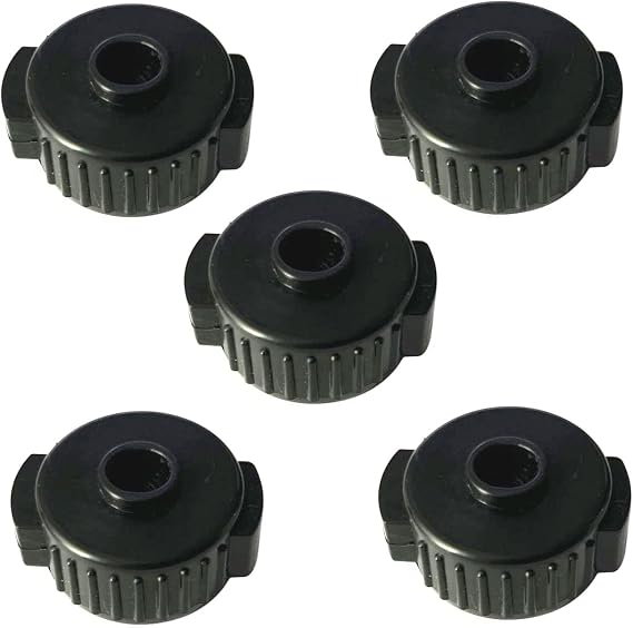5 Packs Quick Release Clamp Cymbal Nuts 8mm for Cymbal Jazz Drum Parts Accessories (Black)