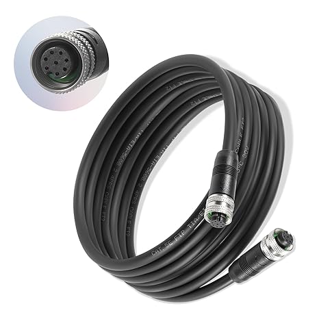 720073-5 Ethernet Cable AS EC 15E, 15-Foot Ethernet Cord, for Humminbird Helix 15 12 10 9 8 7, 1100 900 800 700 Series, for APEX, SOLIX, Onix