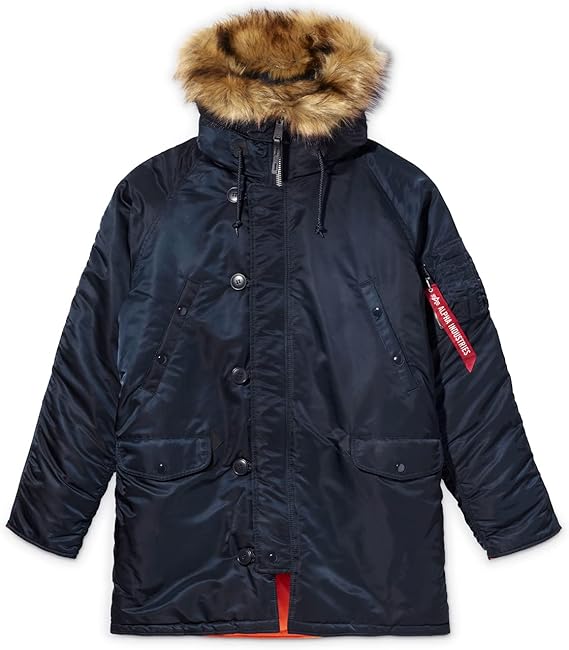 Alpha Industries mens Slim Fit N-3b Parka