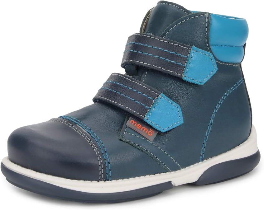 Memo Alex Boys' Corrective Orthopedic High-Top Leather Boot Diagnostic Sole (Toddler/Little Kid)