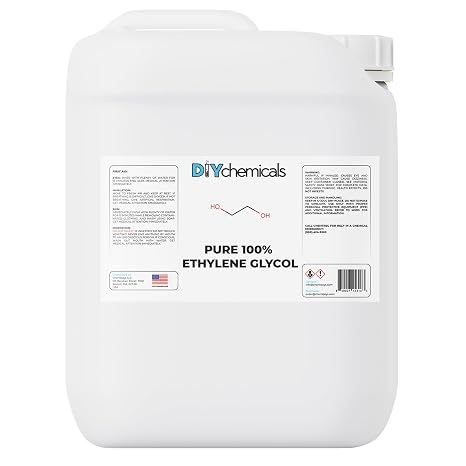 DIYChemicals Ethylene Glycol Concentrate, Technical Grade for Industrial, Solvents, Cosmetics