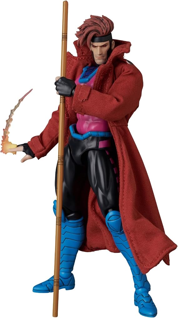 MEDICOM TOY MAFEX No. 287 GAMBIT GAMBIT Comic Variant Version, Total Height Approx. 6.3 inches (160 mm), Non-scale, Pre-painted Action Figure