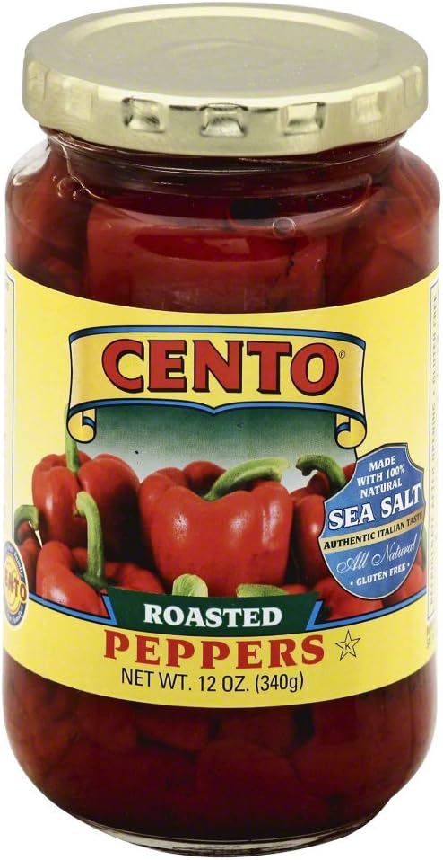 Cento - Roasted Red Peppers, (6)- 12 oz. Jars