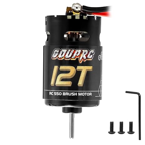 GOUPRC 550 12T Brushed Motor for Traxxas 1:10 RC Crawler Axial SCX10 TRX4 TRX6 AXI03007 HSP HPI Wltoys RC Car RC Boat