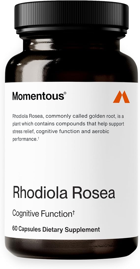 Momentous Rhodiola Rosea Root Extract Supplement, 100mg per Serving