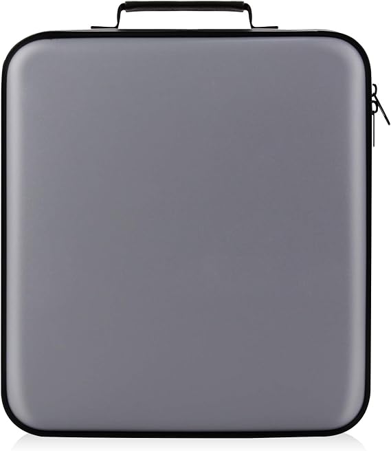 CD Case 160 Capacity DVD Case Organizer CD/DVD Case, CD Case Storage DVD Organizer Case DVD Booklet CD/DVD Holder Case DVD Book Heavy Duty DVD Case Book Wallet