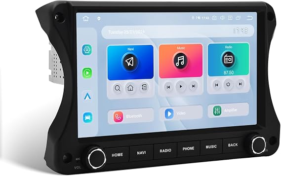 Dasaita Android 13 Car Stereo for Jeep Wrangler JL & Gladiator JT 2018-2022 | 8GB+256GB Head Unit with Wireless CarPlay Android Auto, 10.2" QLED Screen Radio, Plug & Play GPS Navigation, Bluetooth 5.0