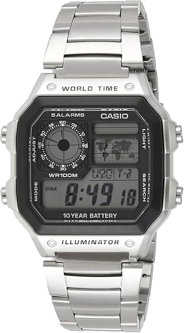 Casio Digital Fashion Quartz Mens Youth Casio AE-1200WHD-1A