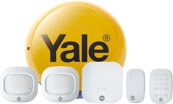 Yale IA-320 Sync Akıllı Alarm Seti, 6 Parça, Hub, Dış Siren, Kapı/Pencere Kontağı, Hareket Sensörü, Tuş Takımı, Konum Belirleme Özelliği, Alexa, Google Asistan ve Philips Hue ile uyumlu [Enerji Sınıfı A+]
