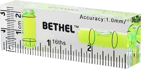 BETHEL Small Level Mini BubbleLevel 90/180 Spirit PocketLevel 752515MM
