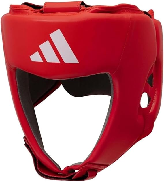 adidas Unisex's USA Boxing Approved Amateur Boxing Head Guard for Boxing and Punching Protection - for Men and Women (Large, Red)