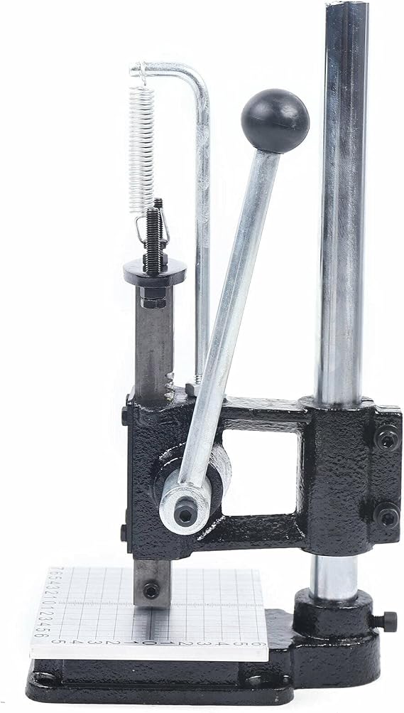 Leather Imprinting Machine DIY Stamp Punching Bronzing Tool Hole Press Logo Punching Stamping Tool