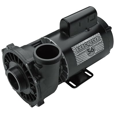 Waterway Plastics 3720821-1D Executive 56 Frame 2 hp Spa 230 V for Hot Tubs Pump, Black