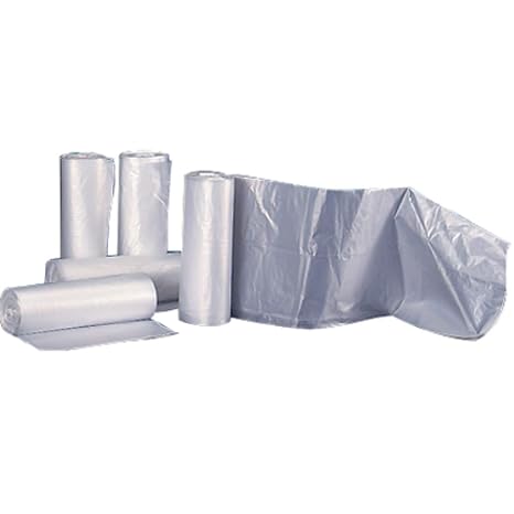 High Density Trash Can Liners- 30 X 37, 20-30 Gallon, 12 Mic, Clear (500 Bags/Case)