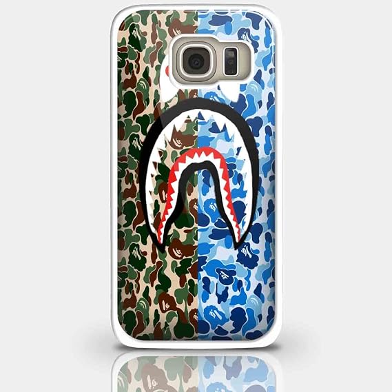 Bape Shark Camo Flag for Iphone and Samsung Galaxy Case (Samsung Galaxy S6 White)