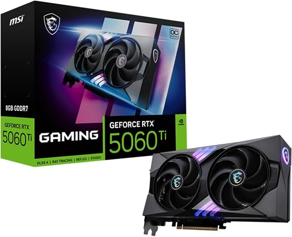 MSI VGA GeForce RTX 5060 TI 8G GAMING OC RTX5060TI 8GB GDDR7 128B DX12 PCIE 5.0 X16 (3XDP 1XHDMI)