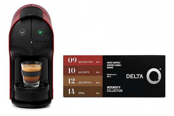 Delta Q Quick Red Machine with 40 Intensity Collection Capsules