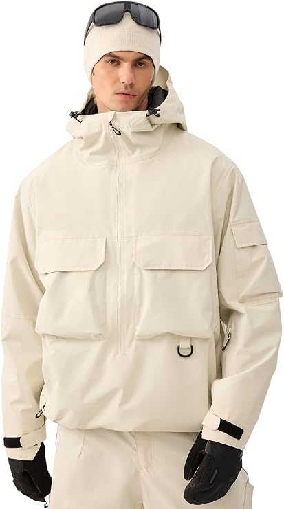 GSOU SNOW Womens Mens Snowboard Jacket Baggy Ski Snow Jacket Coat