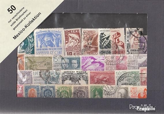 Prophila Collection Mexico 50 Various Stamps (Stamps for Collectors)