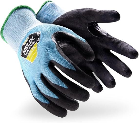 HexArmor Cut-Resistant Nitrile Palm Knit Work Gloves | Helix Core 3022