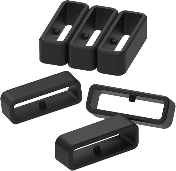 Fastener Rings Compatible for Garmin Forerunner 935 945 955 965 970 745 35 235 255 265 Bands Strap Silicone Connector Security Loop Keepers Ring for Forerunner 935 Replacement Bands