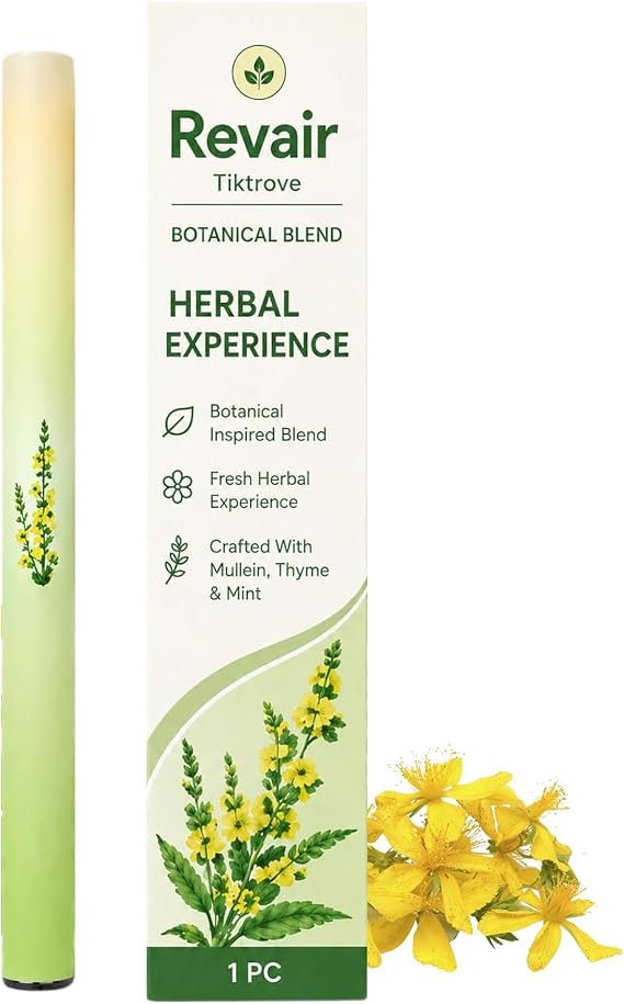 Revair Mullein Purifier Inhaler for Lungs, Professional Revair Mullein Inhaler with Natural Mullein Leaf Extract - for Lung Cleansing and Respiratory Comfort (1PC)