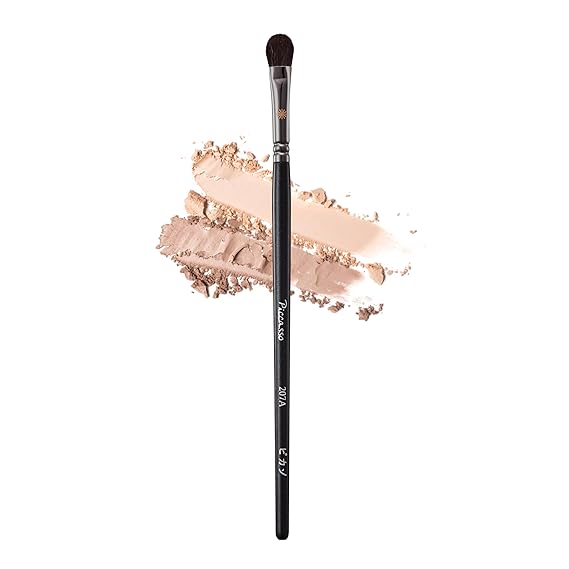 Piccasso 207A Eyeshadow Brush Flat Rounded Eye Brush for Blending and Shading, Soft Bristles for Smooth Eye Makeup Application, Korean Eyeshadow Brush for All Eye Shapes