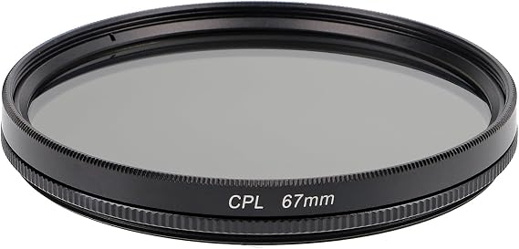 67mm CPL Polarize Filtre | Circular Polarizer | Yansıma Önleyici Lens Filtresi | 67mm Lensler ile Uyumludur