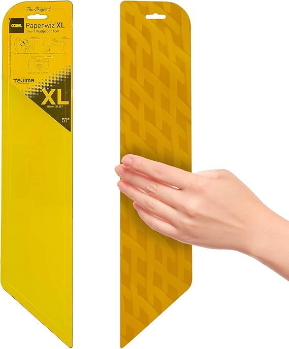 Coral 69502 Paperwiz XL Wallpaper Tools - Smoothing Tool for Peel and Stick Wallpaper - Wallpaper Smoothing Tool & Hanging Tools - Install Kit Includes Wallpaper Smoother Tool for Easy Application